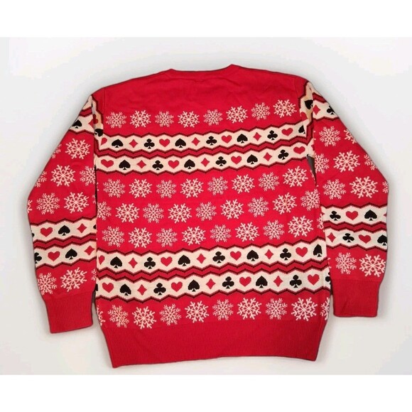 Hard Rock Hotel &Casino Tulsa Santa Ugly Christmas Sweater Mens Large Biker Rock - Picture 3 of 6